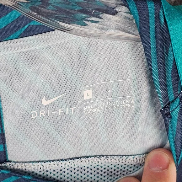 Nike Training T-Shirt Mens Large Printed Dri-Fit Stretch Performance 807073-351 - Picture 6 of 9